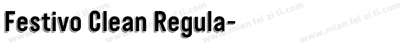 Festivo Clean Regula字体转换